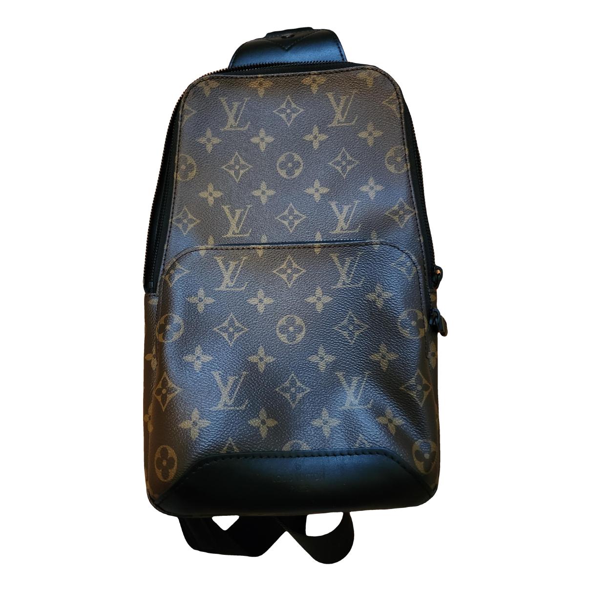 Avenue sling cloth bag Louis Vuitton Brown in Cloth - 34411848