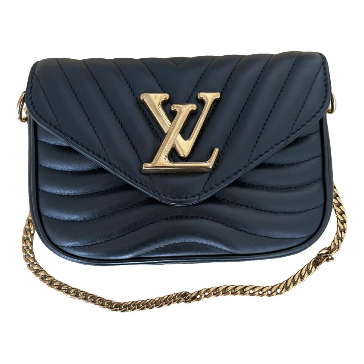 New wave leather handbag Louis Vuitton Black in Leather - 26907686