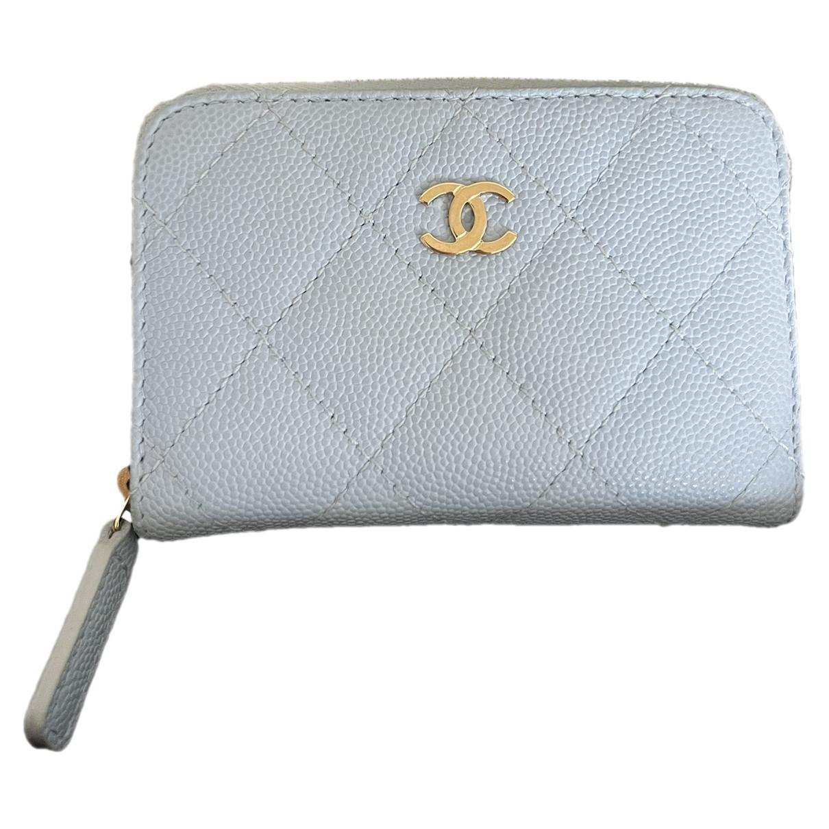 Timeless/classique leather purse Chanel Turquoise in Leather - 33095783
