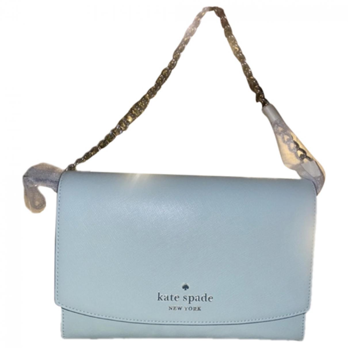 Leather crossbody bag Kate Spade Blue in Leather - 35094505