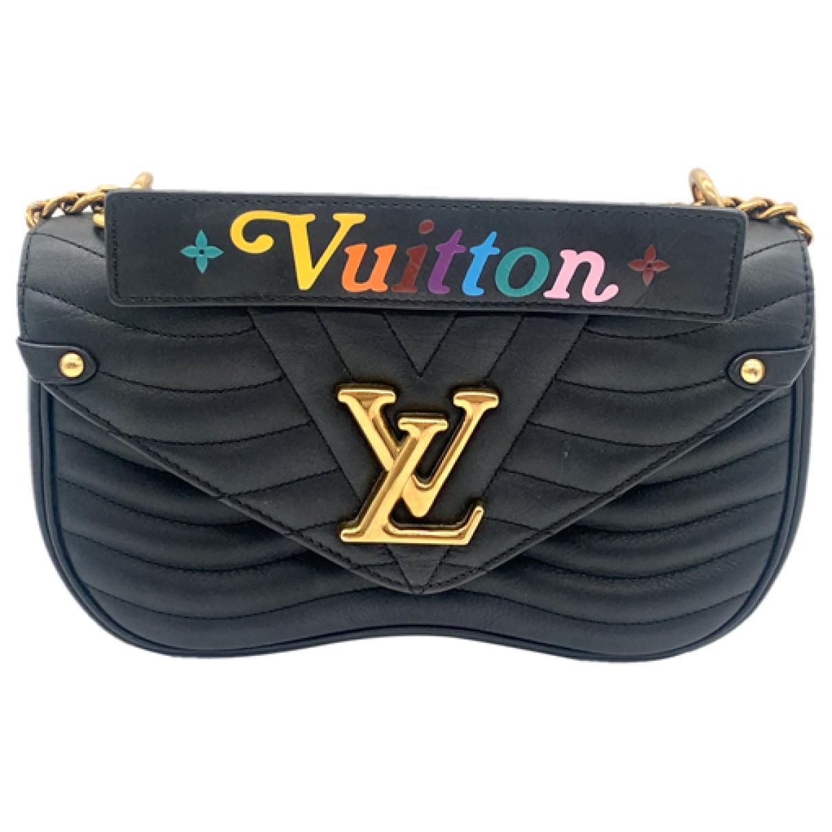 New wave leather handbag Louis Vuitton Black in Leather - 36066834