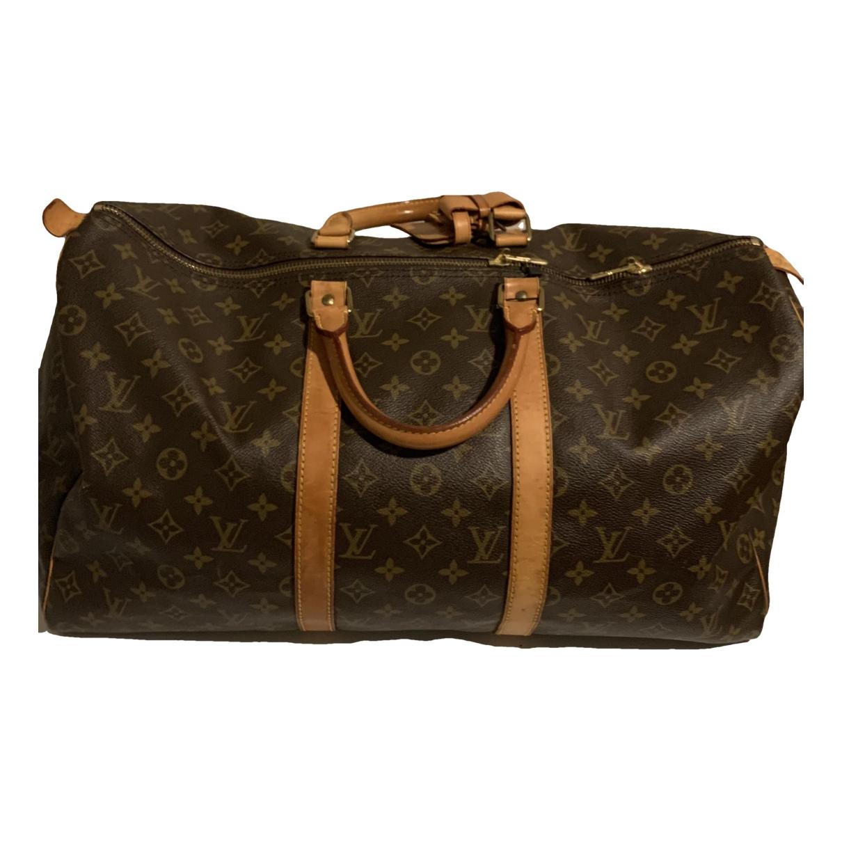 Pegase patent leather travel bag Louis Vuitton Brown in Patent leather -  32474904