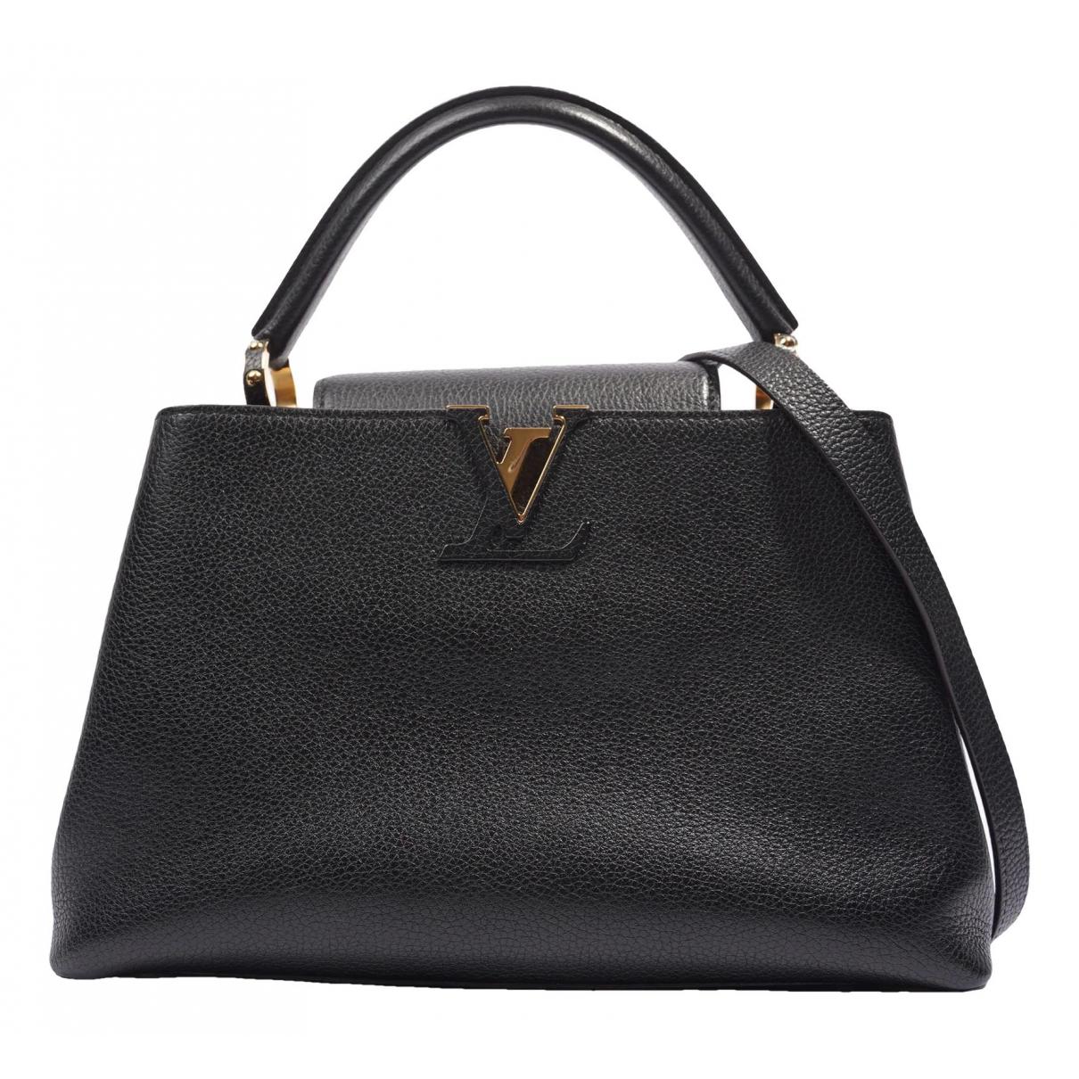Louis Vuitton - Authenticated Capucines Handbag - Leather Black Plain for Women, Never Worn
