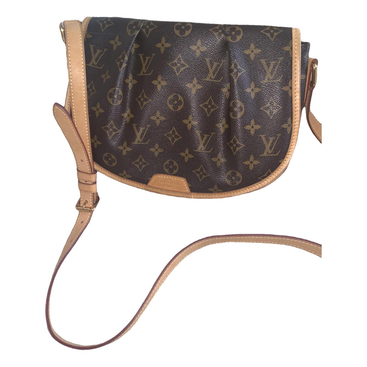Tambourin leather crossbody bag Louis Vuitton Brown in Leather - 32081198