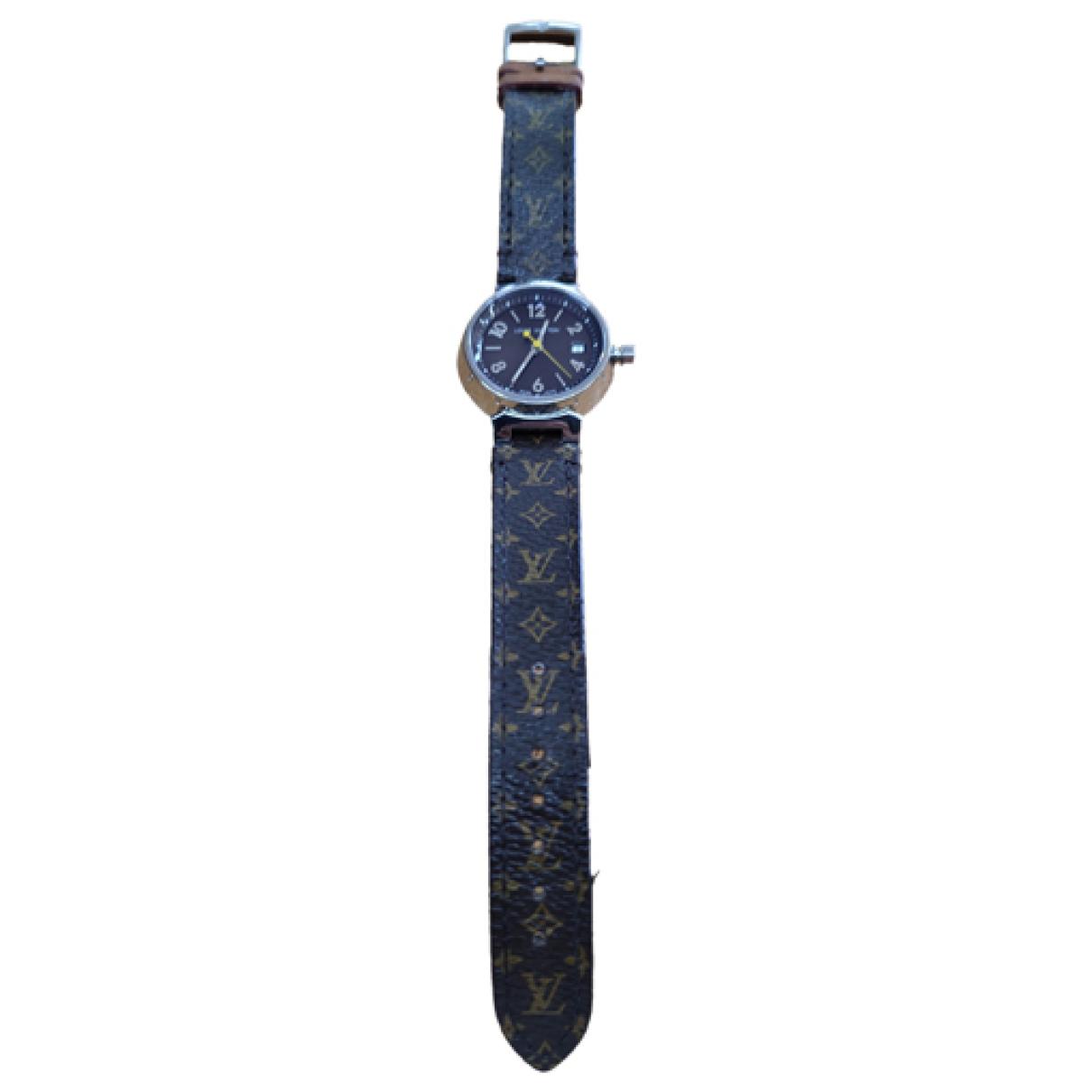 Louis Vuitton Louis Vuitton Blue Suede Leather Watch Case