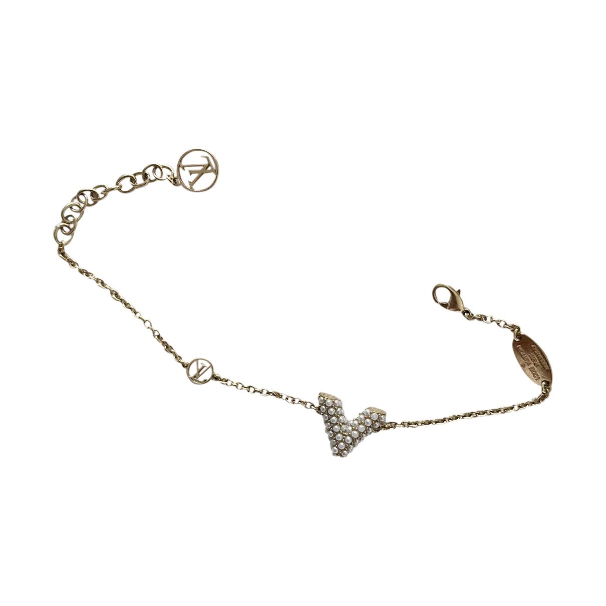 Louis Vuitton LV Bracelet with tags Golden Metal ref.491141 - Joli