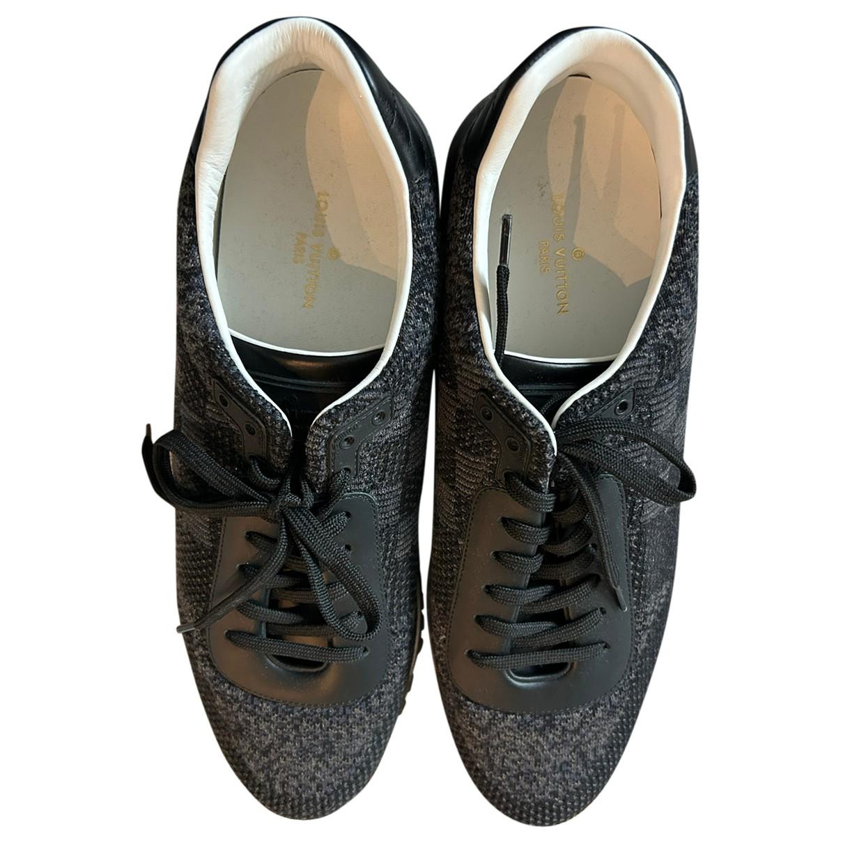 Rivoli leather high trainers Louis Vuitton Anthracite size 9.5 UK in  Leather - 35265452