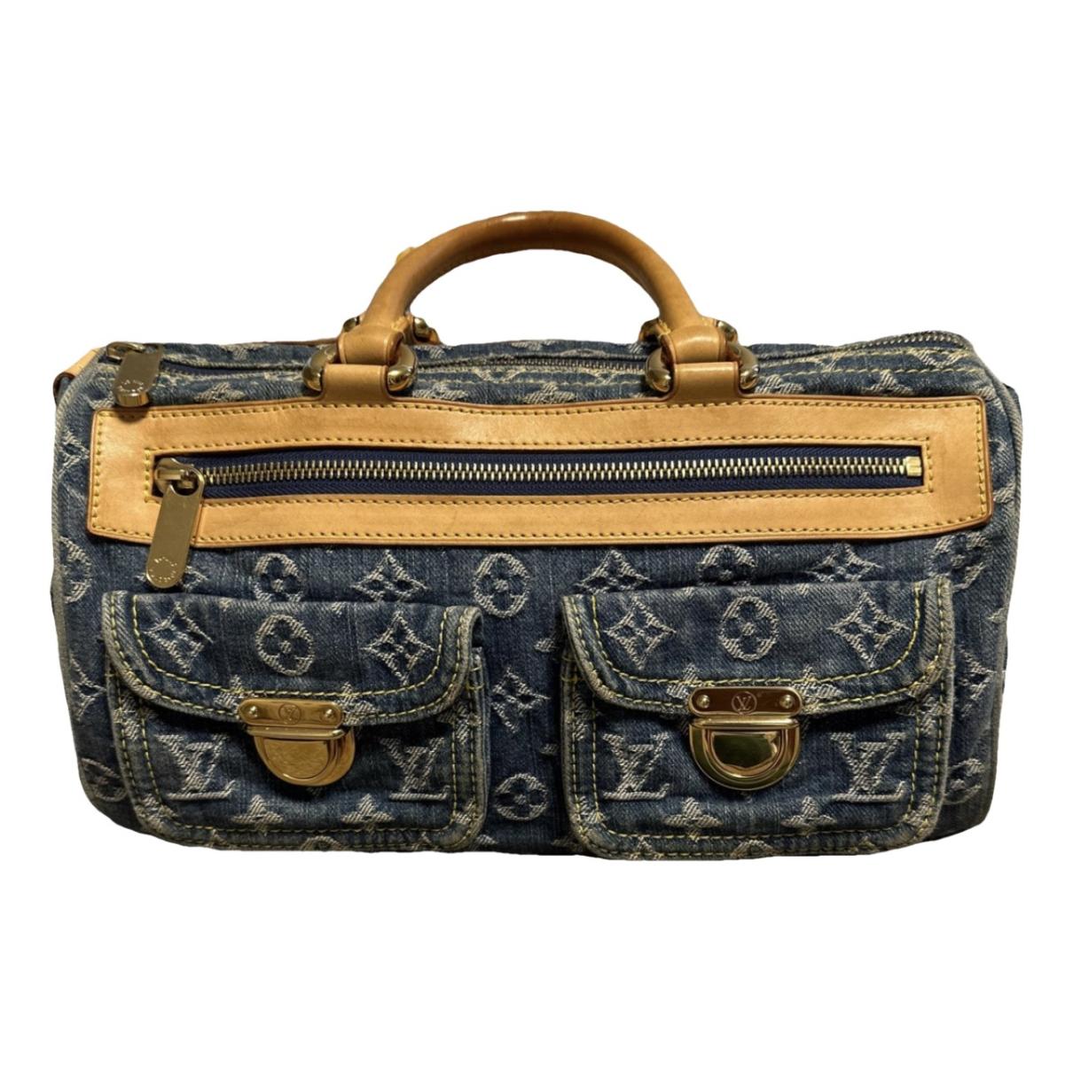 Néo speedy handbag Louis Vuitton Blue in Denim - Jeans - 36185067