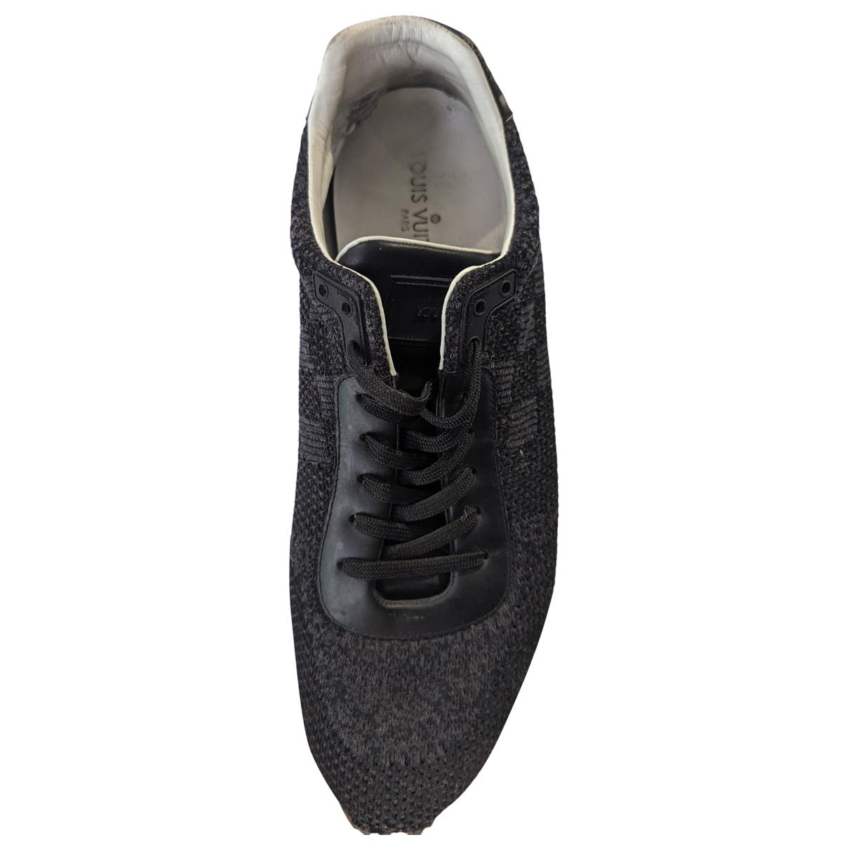 Lv runner active cloth low trainers Louis Vuitton Black size 11 UK in Cloth  - 32337850