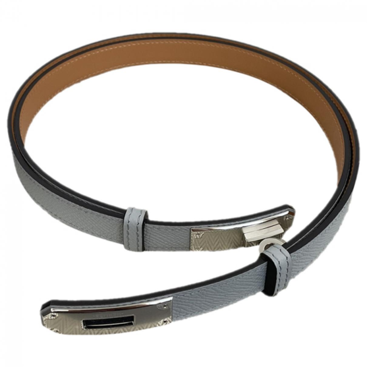 Kelly pocket leather belt Hermès Black size M International in Leather -  37120311