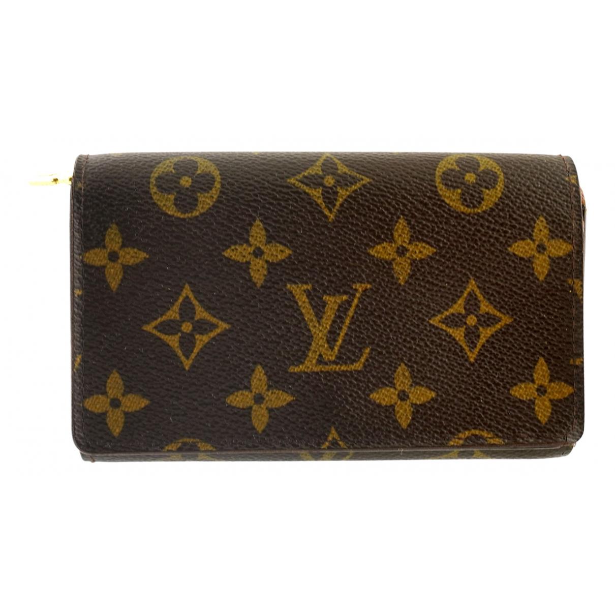 Leather wallet Louis Vuitton Brown in Leather - 35863863
