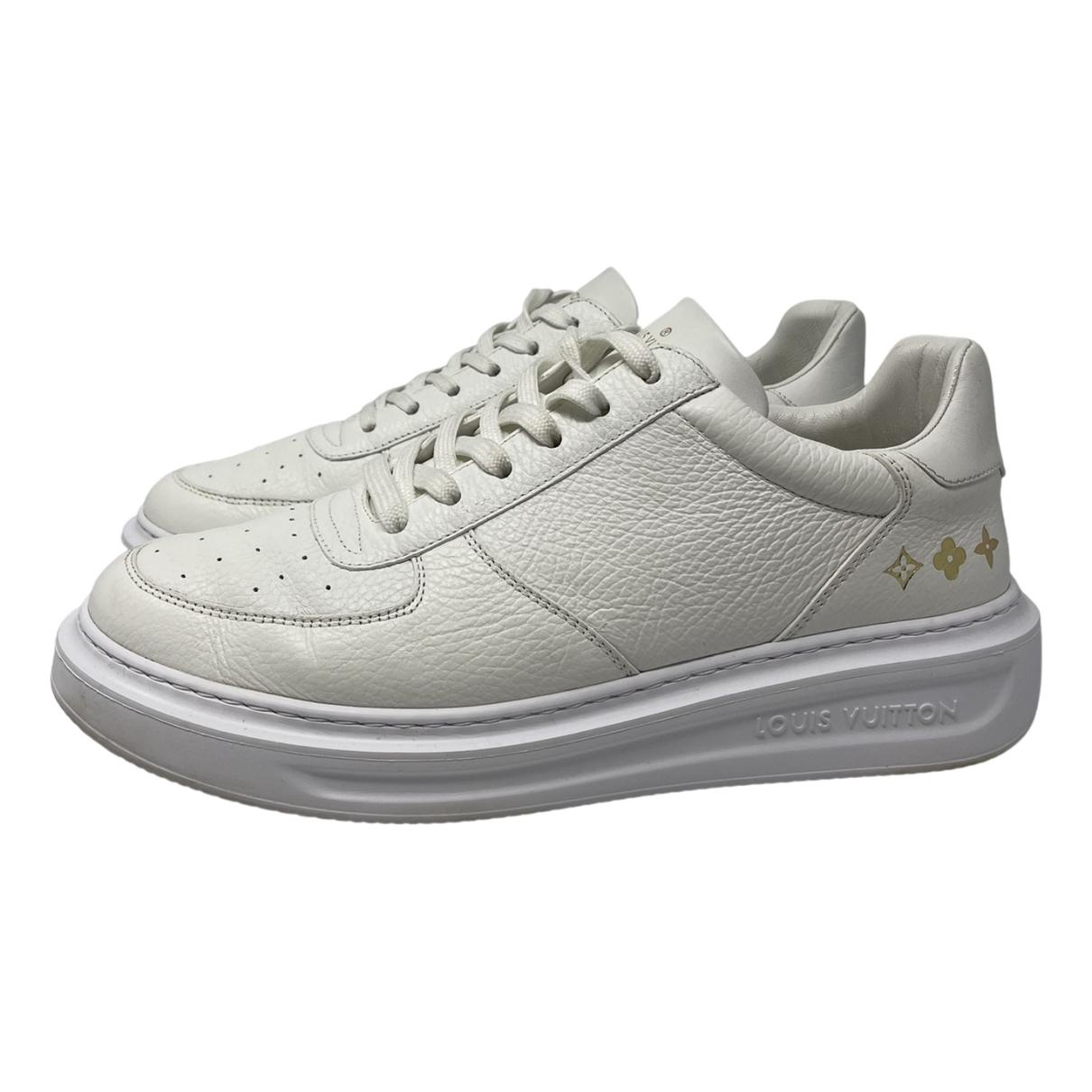 Louis Vuitton LV Beverly Hills trainers White Leather ref.203900