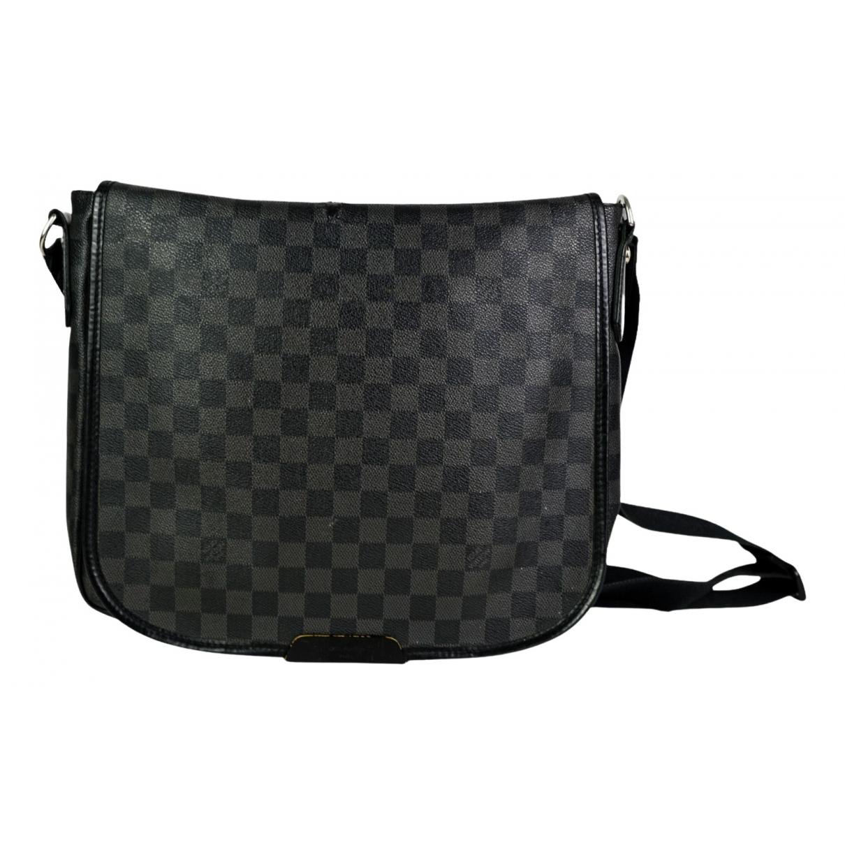 Daniel mm satchel cloth bag Louis Vuitton Grey in Cloth - 32858024