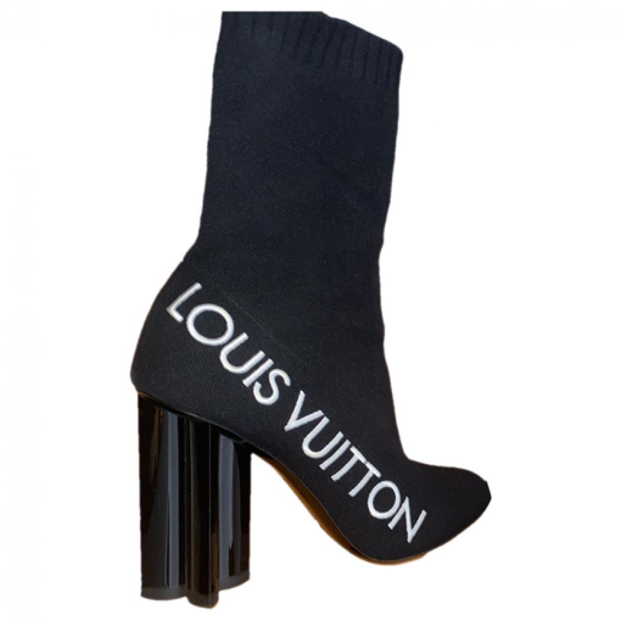 Louis Vuitton Monogram Velvet Silhouette Ankle Boots - Size 7.5 / 37.5, Louis  Vuitton Shoes