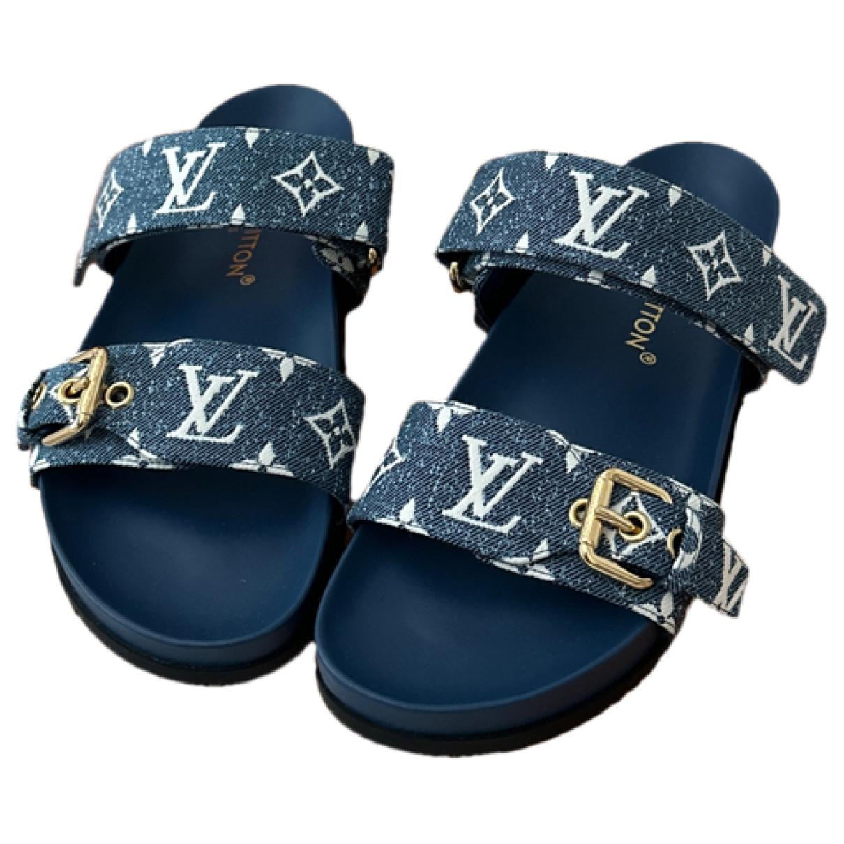 LOUIS VUITTON Sandals Bom Dia Louis Vuitton Leather For Female