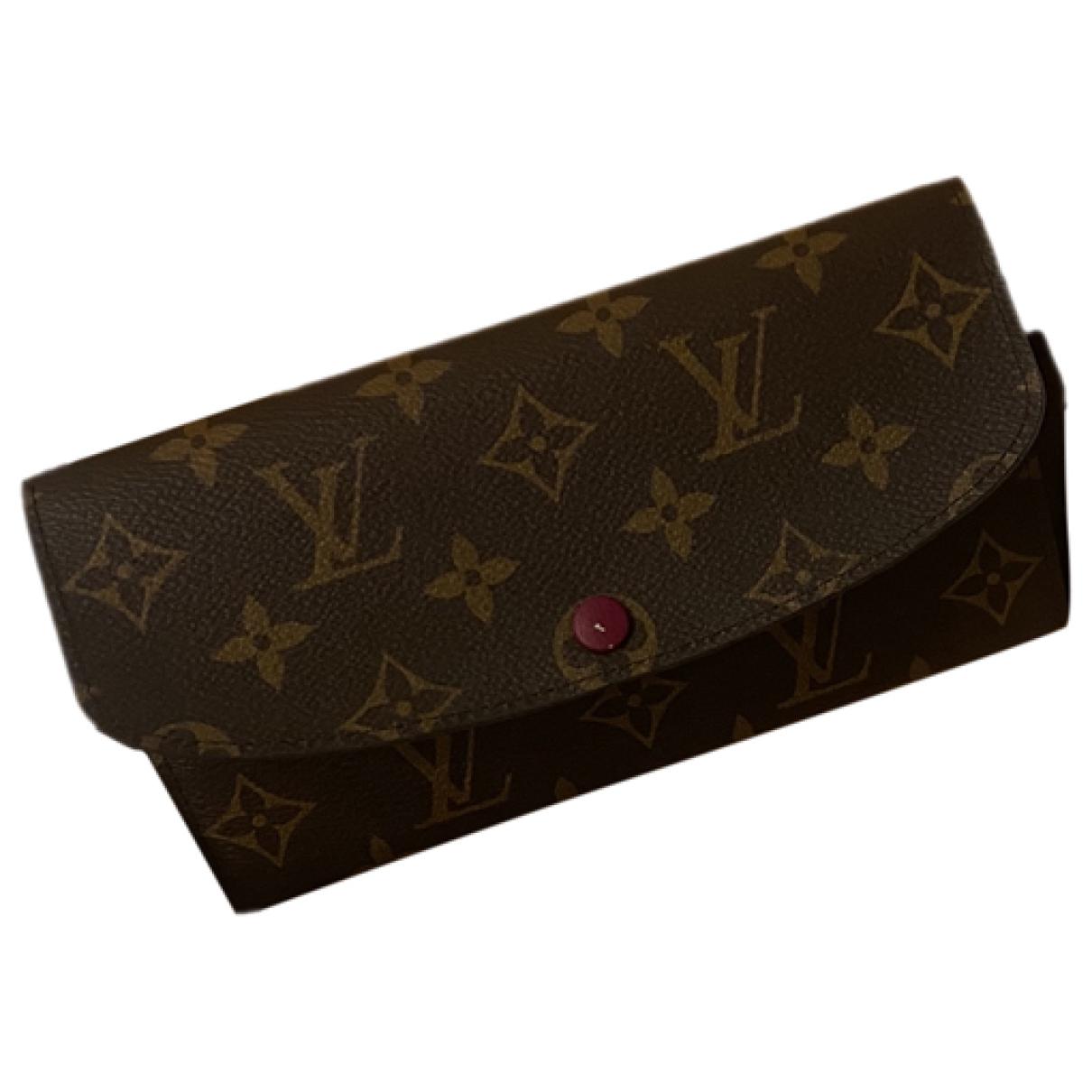 Emilie cloth wallet Louis Vuitton Brown in Cloth - 27775291