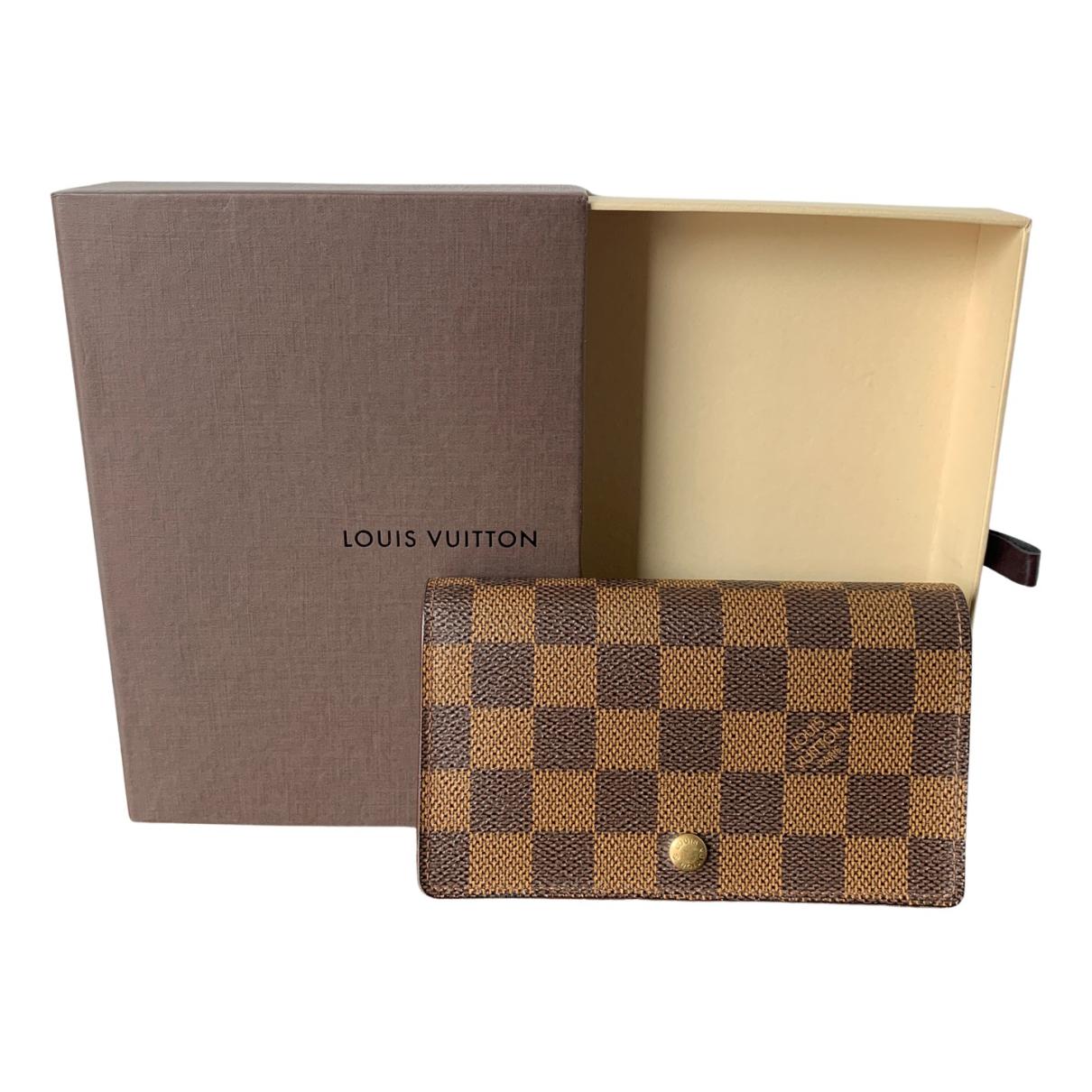 Clemence leather wallet Louis Vuitton Brown in Leather - 36538182