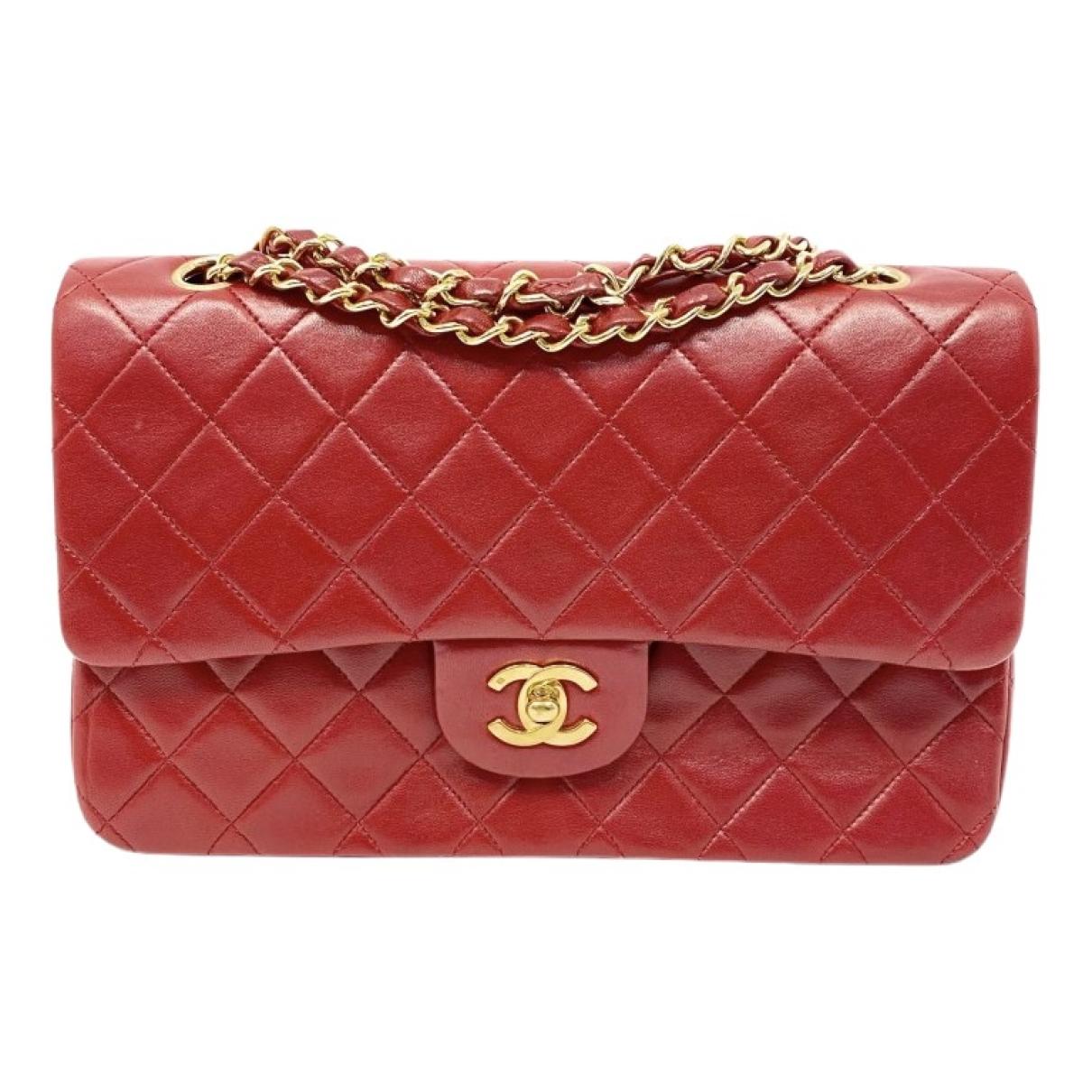Timeless/classique cloth crossbody bag Chanel Red in Cloth - 33236700