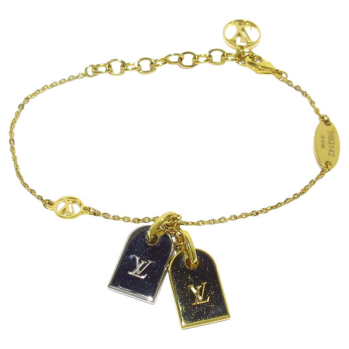 Louis Vuitton Monogram Bracelet Blooming Gold Plated M6354