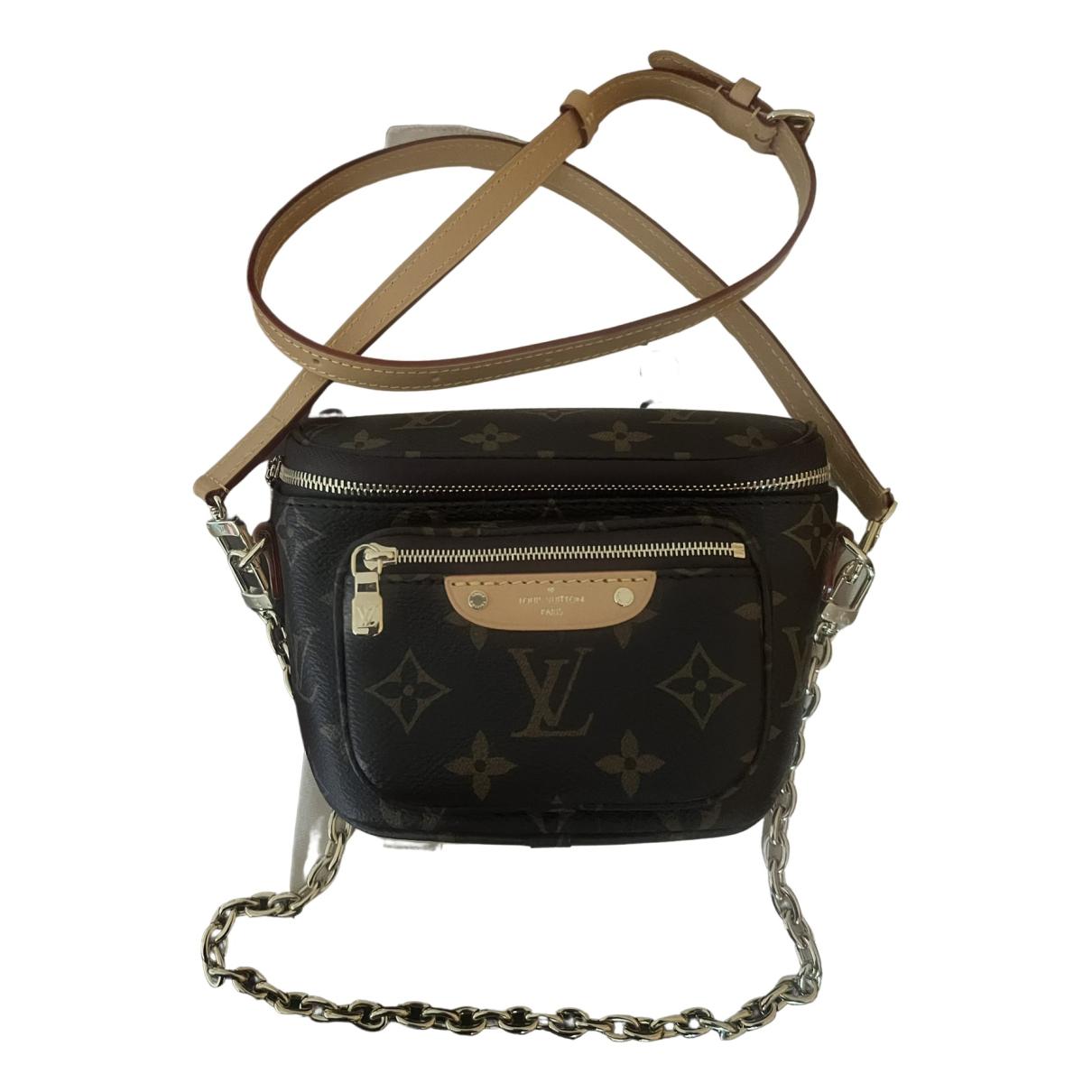 Bum bag / sac ceinture cloth belt bag Louis Vuitton Brown in Cloth -  22096323