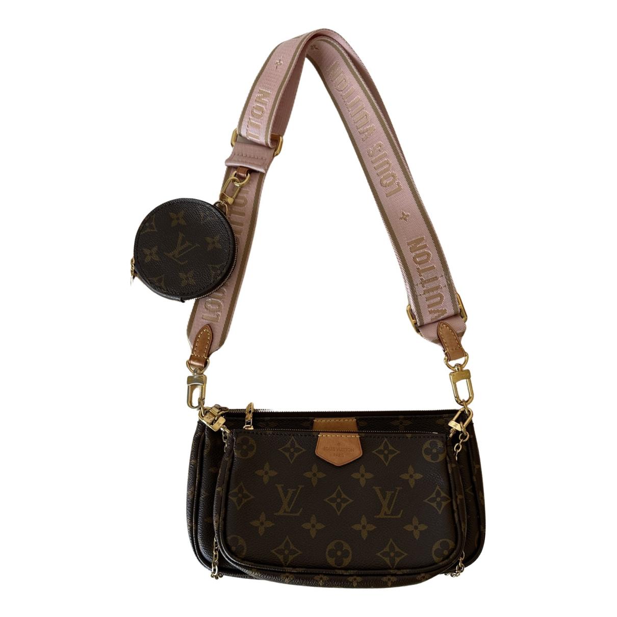 Multi pochette accessoires cloth crossbody bag Louis Vuitton Brown in Cloth  - 24123098