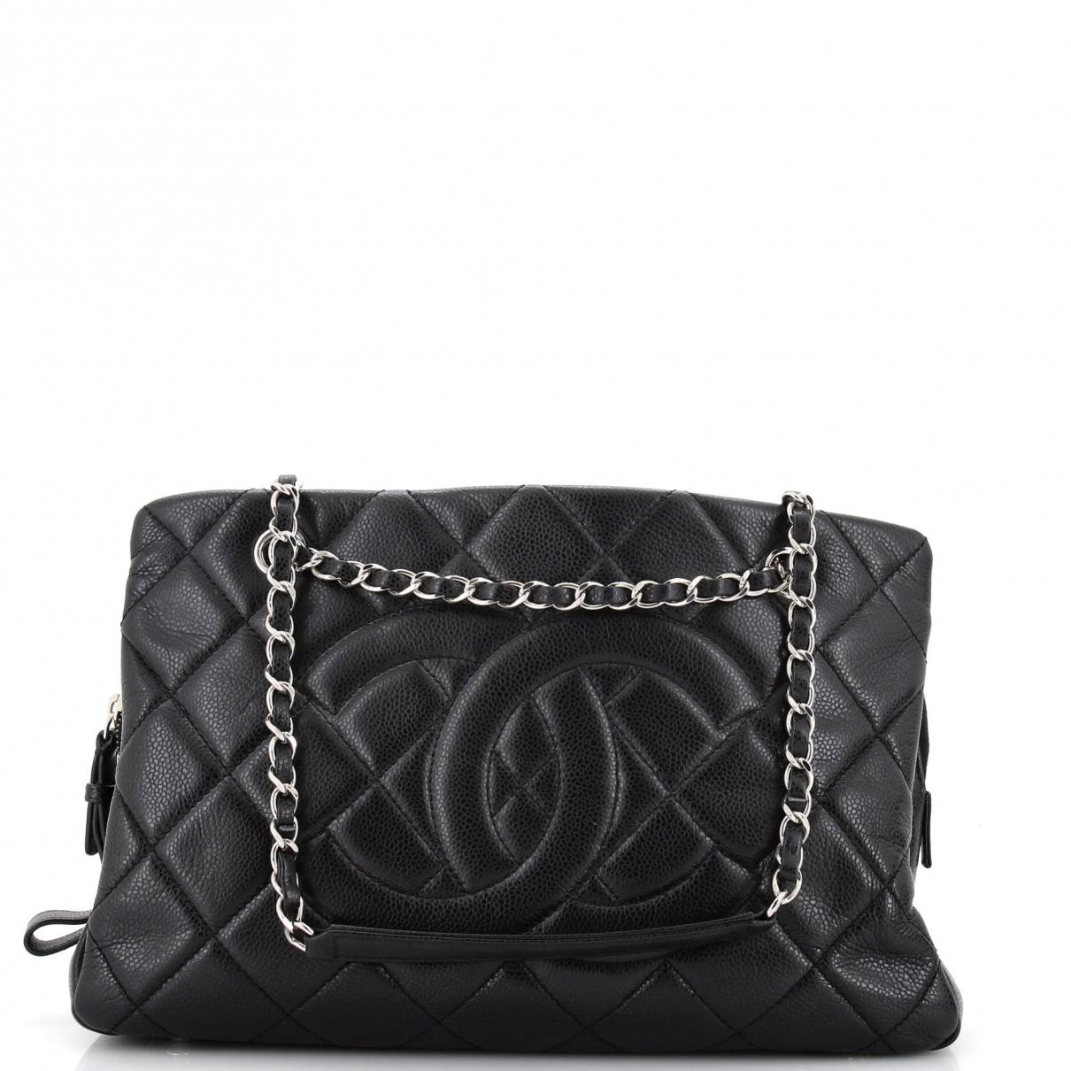 Chanel - Authenticated Coco Luxe Handbag - Leather Black Plain for Women, Very Good Condition