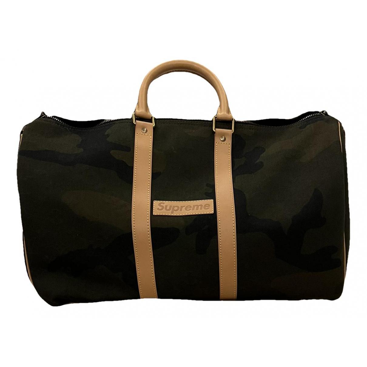 Louis Vuitton X Supreme Zip Lock Shopping Bag 18x14