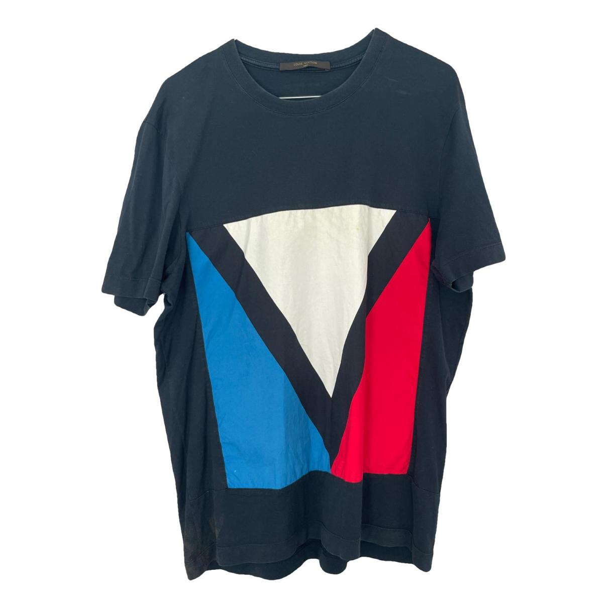 Louis Vuitton V Short Sleeve T-Shirt Tops Men Pre Owned Gaston