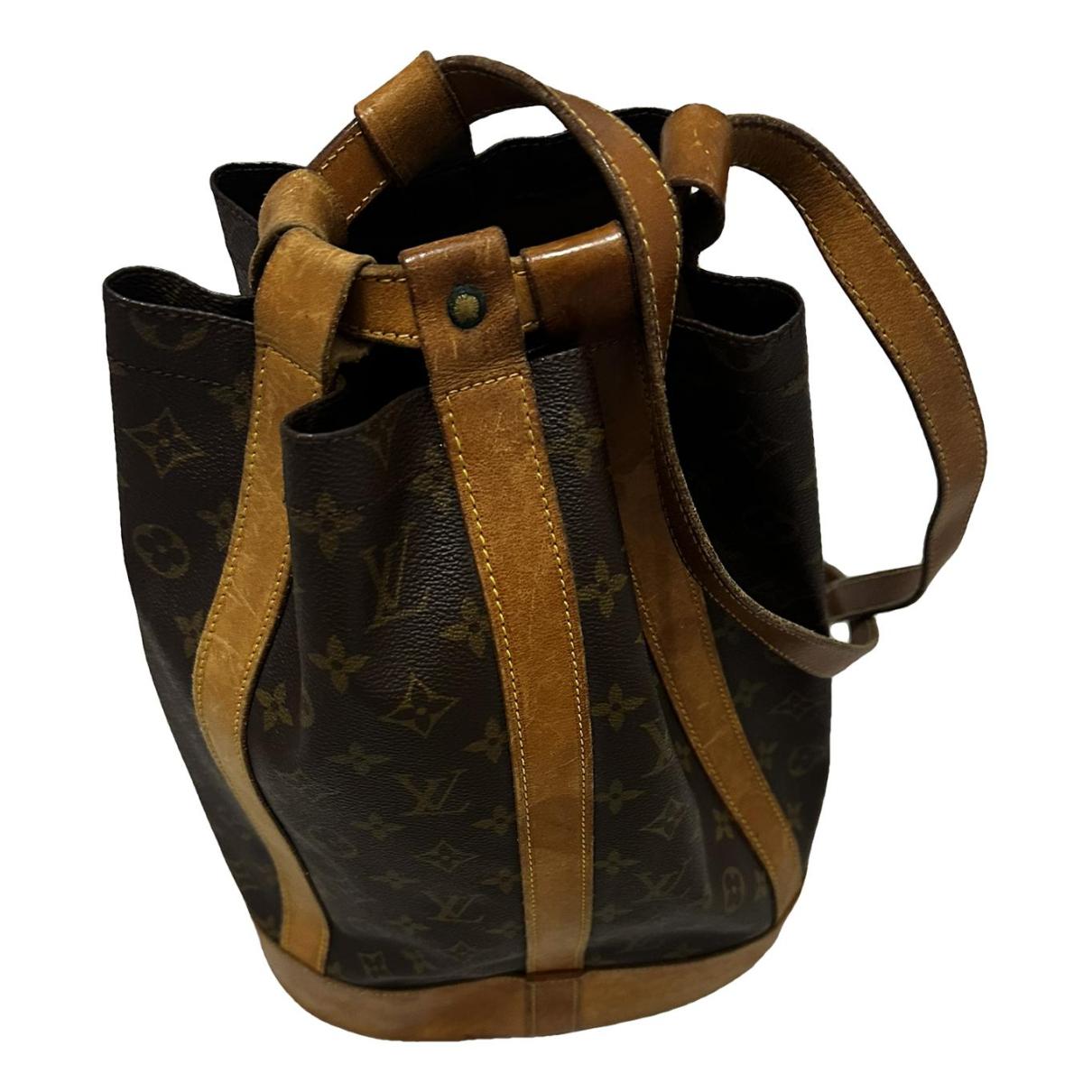 Montsouris vintage leather backpack Louis Vuitton Brown in Leather -  36007649