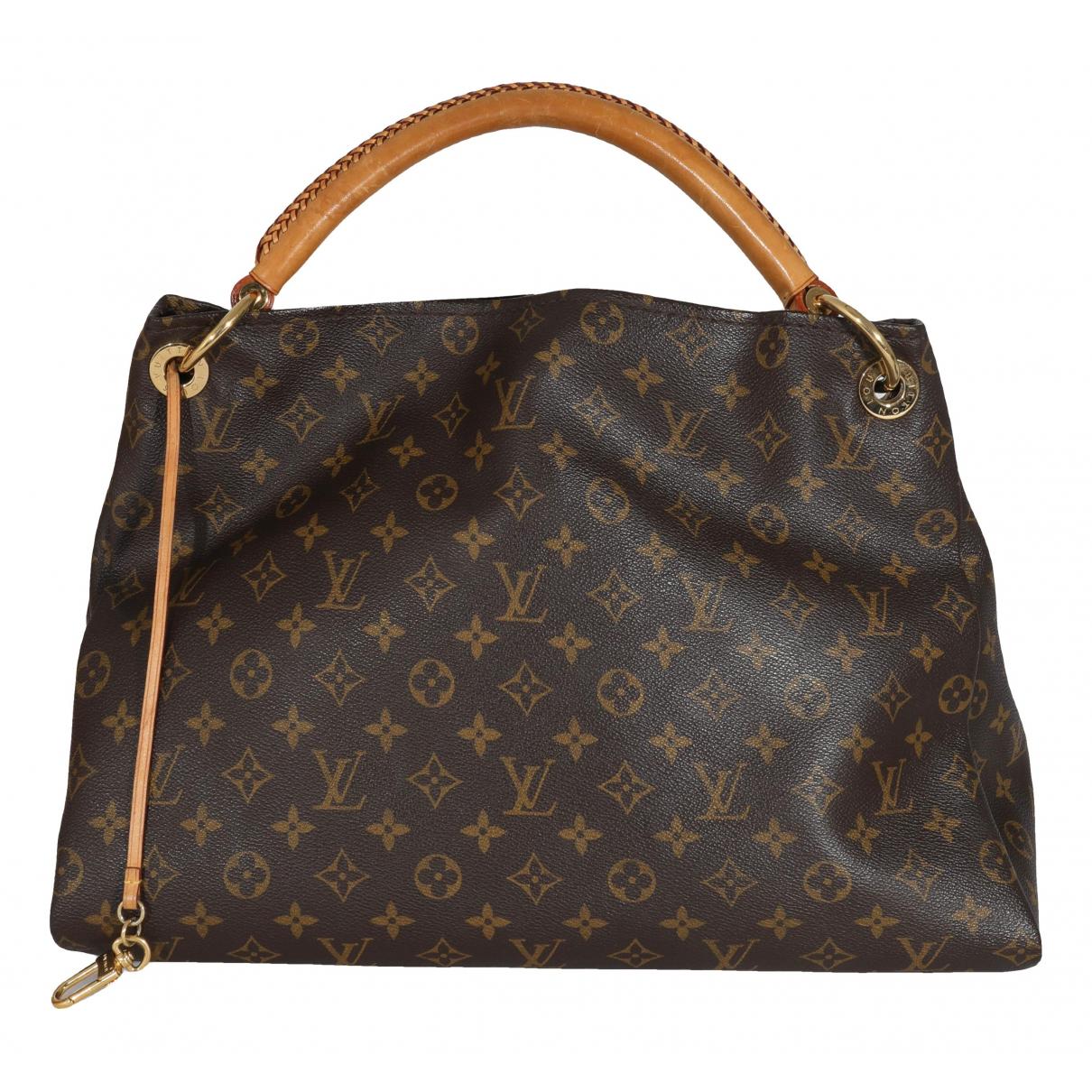 Artsy cloth handbag Louis Vuitton Brown in Cloth - 36680668