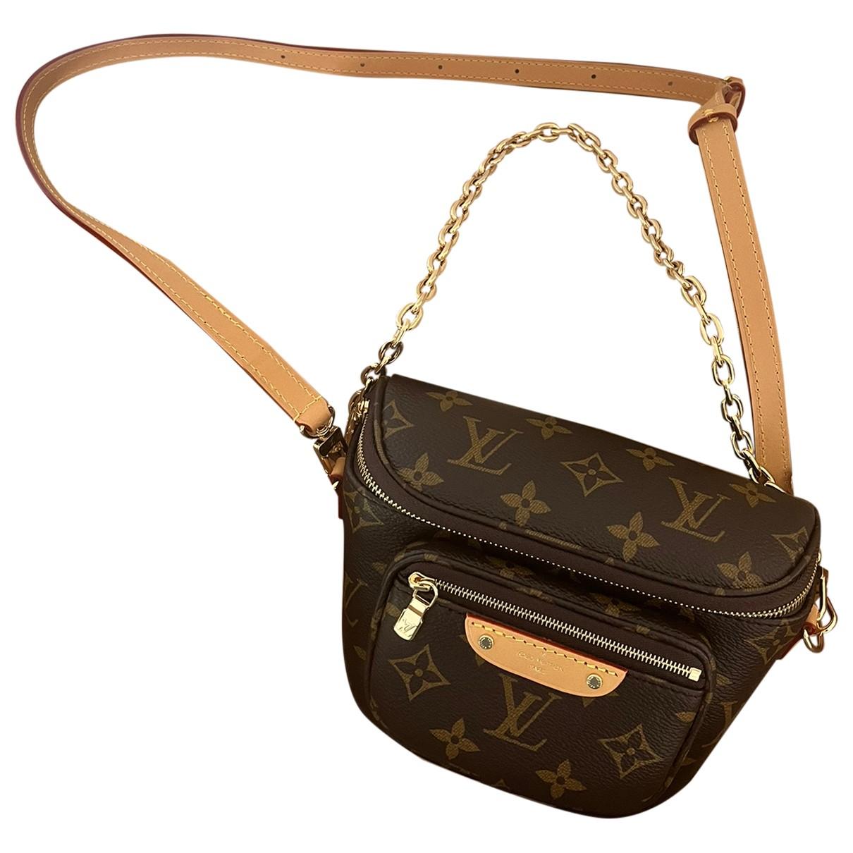 Bum bag / sac ceinture leather clutch bag Louis Vuitton Brown in Leather -  36898394