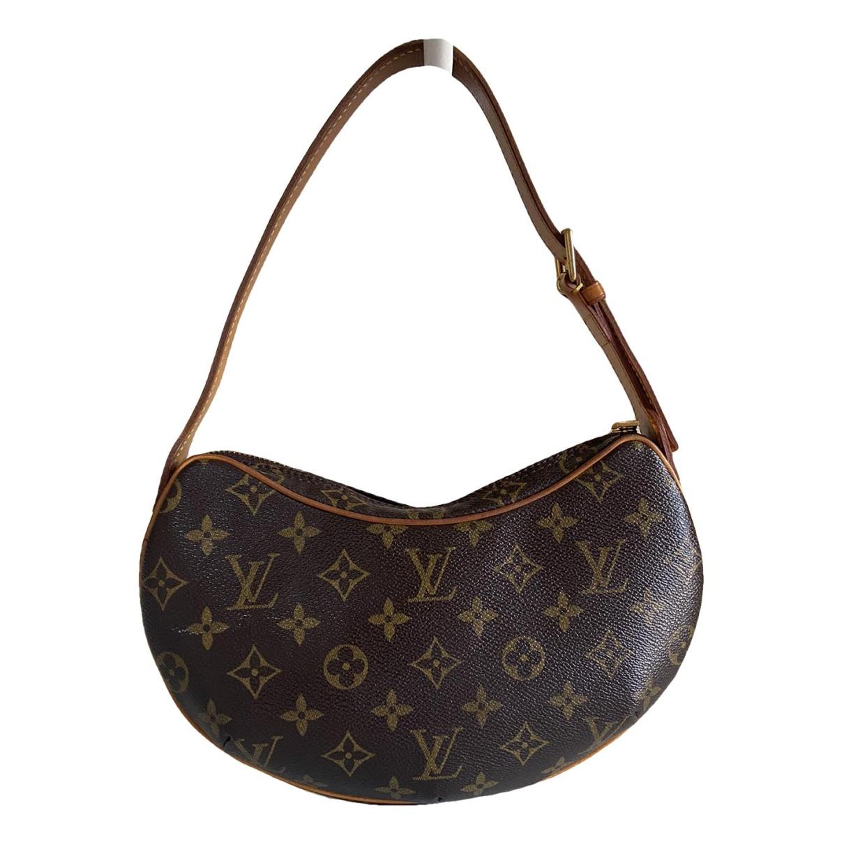 Croissant cloth handbag Louis Vuitton Brown in Cloth - 36230403