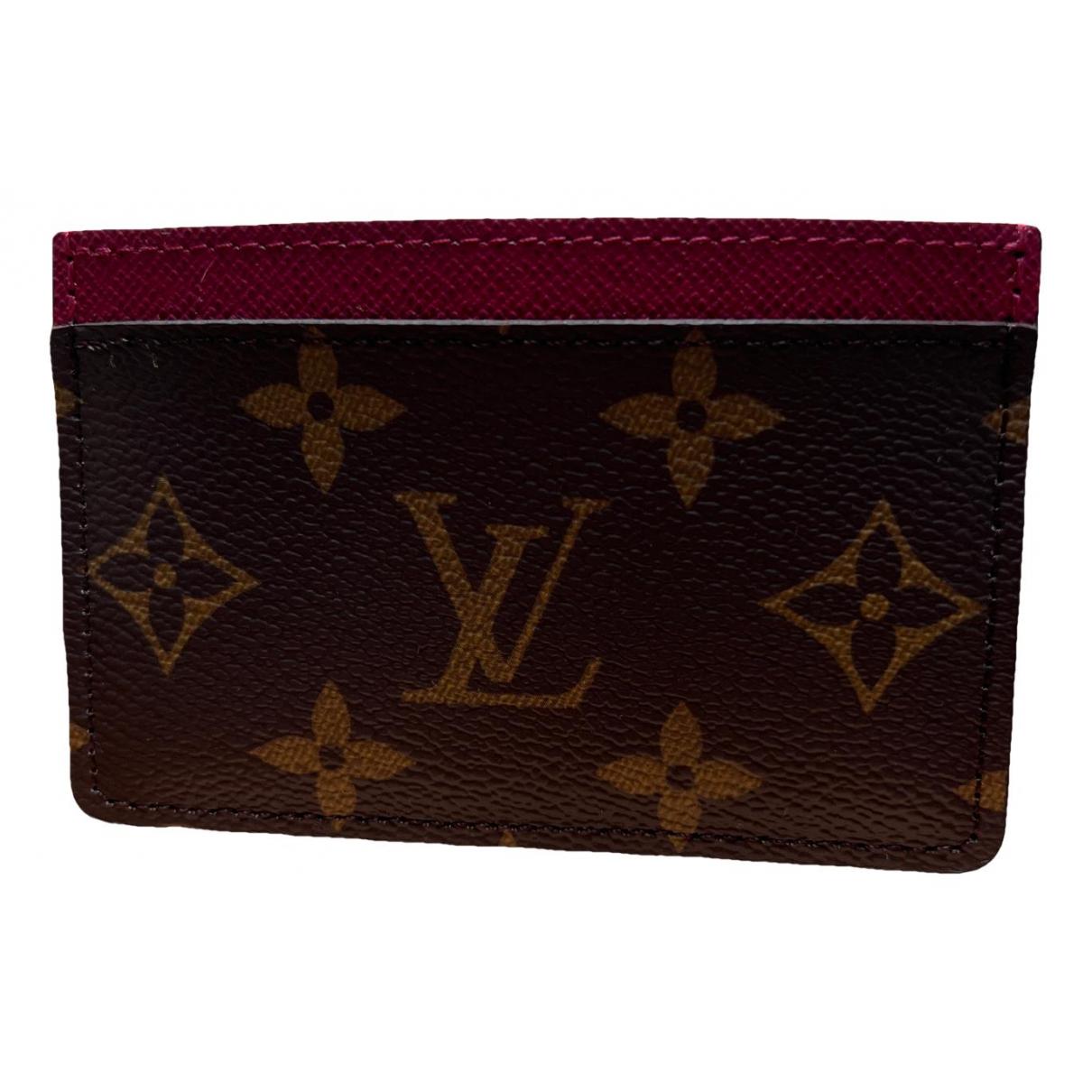 Passport cover leather purse Louis Vuitton Brown in Leather - 33944529