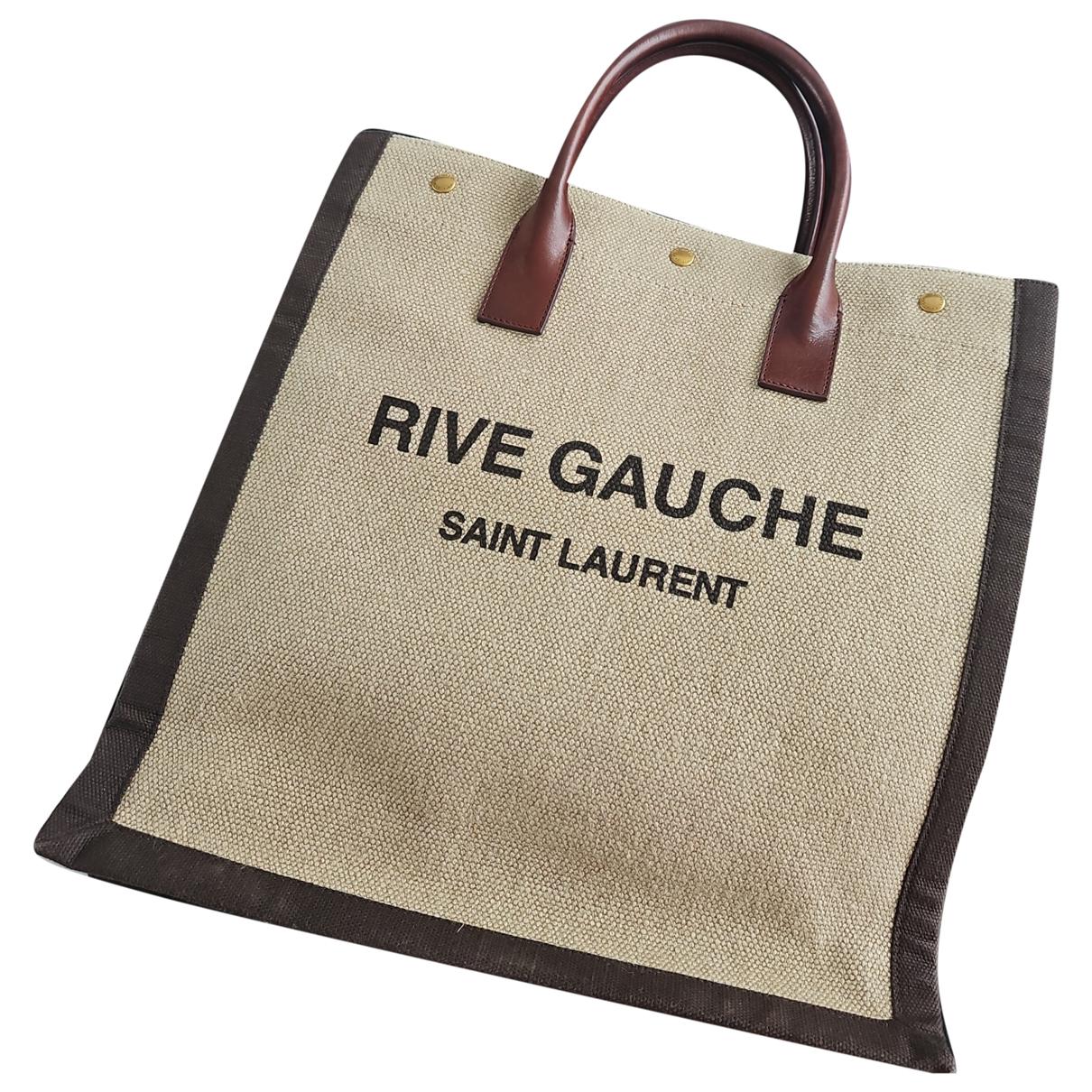 SAINT LAURENT, 'SEAU RIVE' CANVAS BUCKET BAG, Women