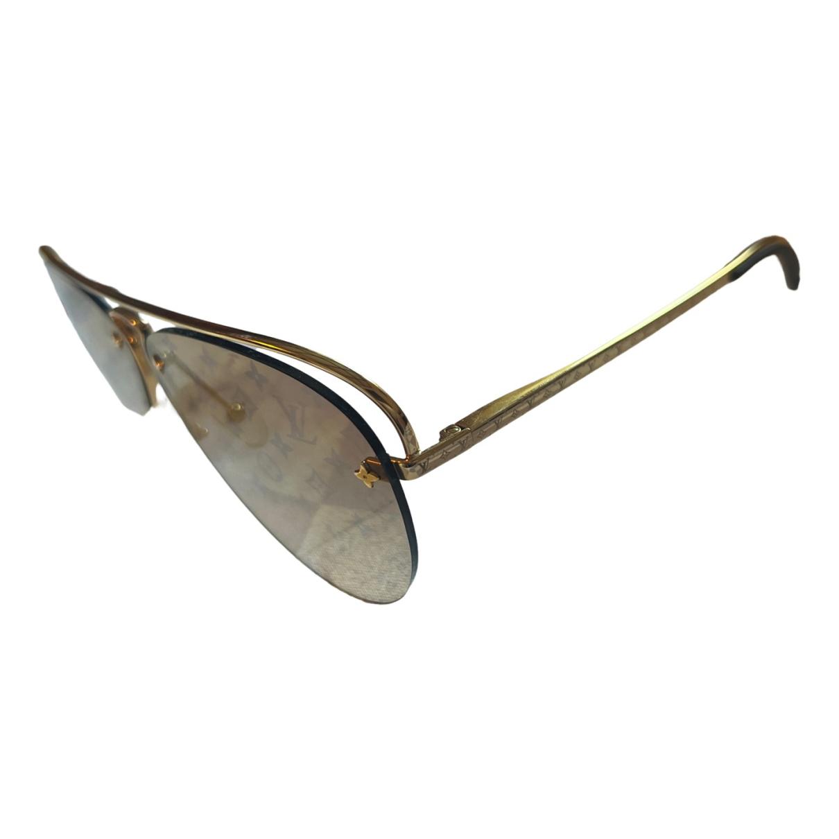 Drive aviator sunglasses Louis Vuitton Silver in Metal - 30140781