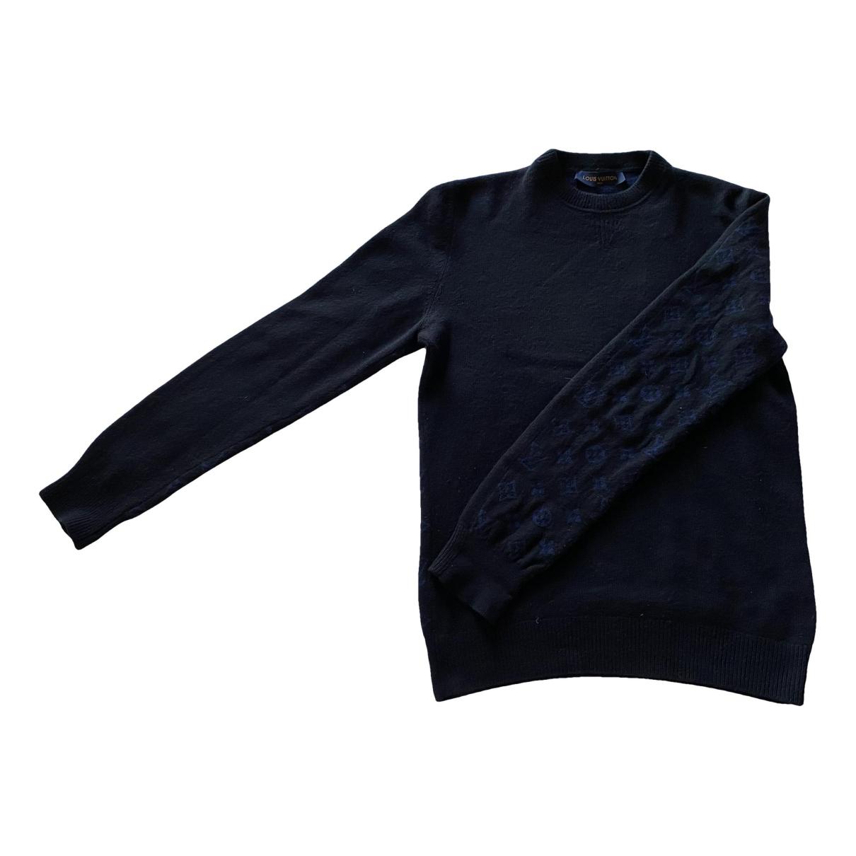 Louis Vuitton Cotton Crewneck Sweatshirt Black For Men - Clothingta