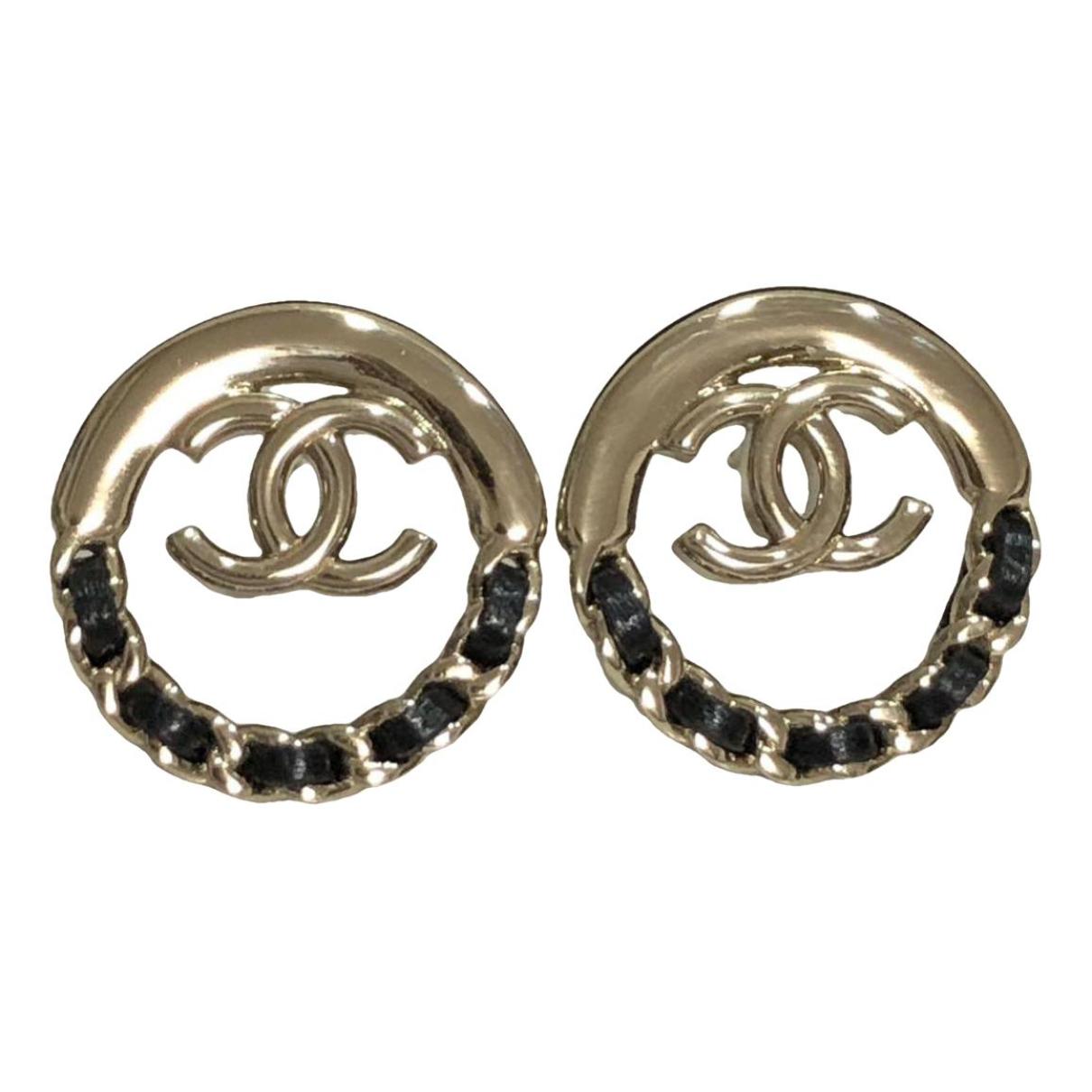 Cc earrings Chanel Gold in Gold plated - 37008177