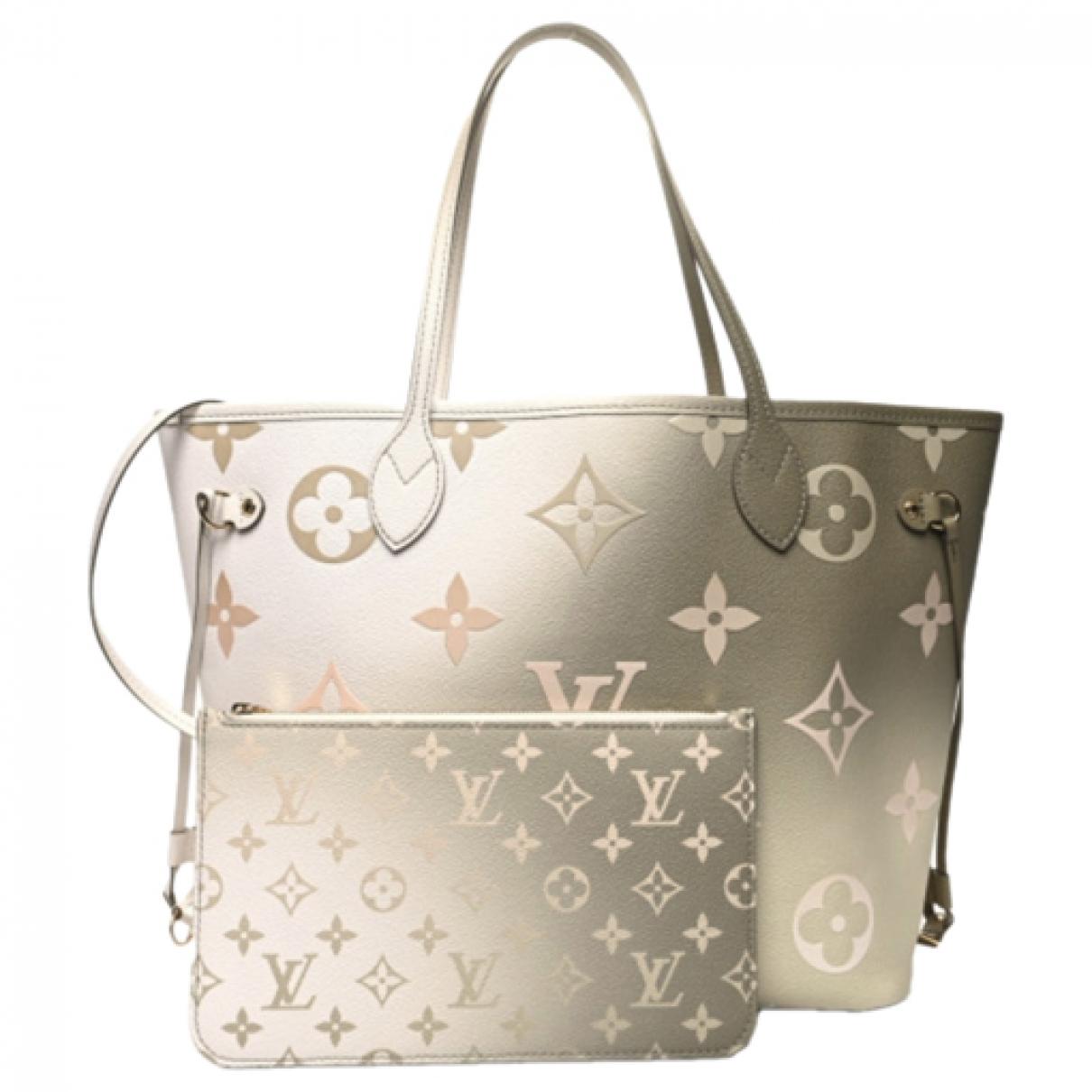 Neverfull leather tote Louis Vuitton Multicolour in Leather - 37039512