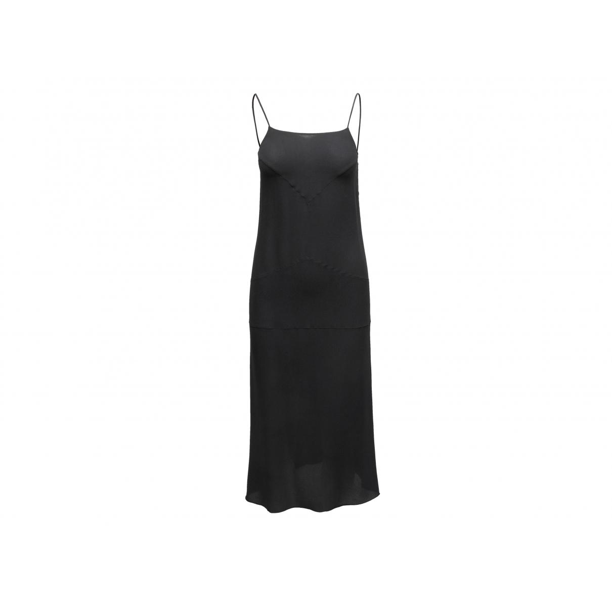 Chanel 12K$ CC Logo Black Silk Maxi Dress ref.1067711 - Joli Closet