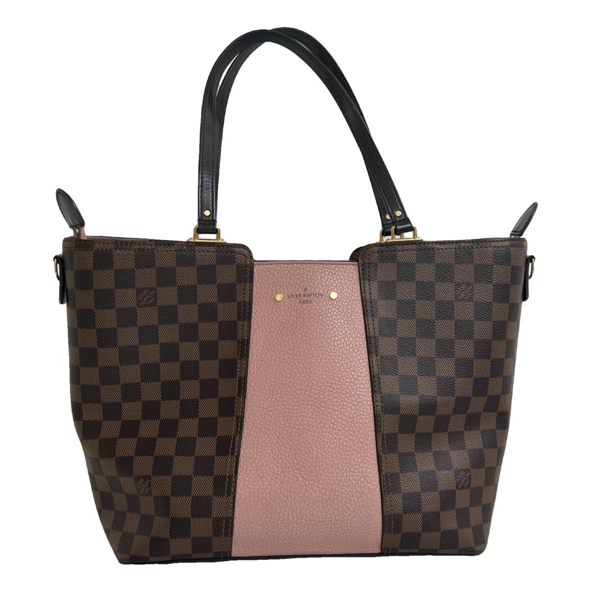 Jersey leather handbag Louis Vuitton Brown in Leather - 37656202