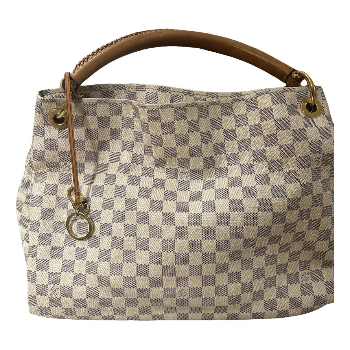 Louis Vuitton - Authenticated Soffi Handbag - Leather White Plain for Women, Good Condition