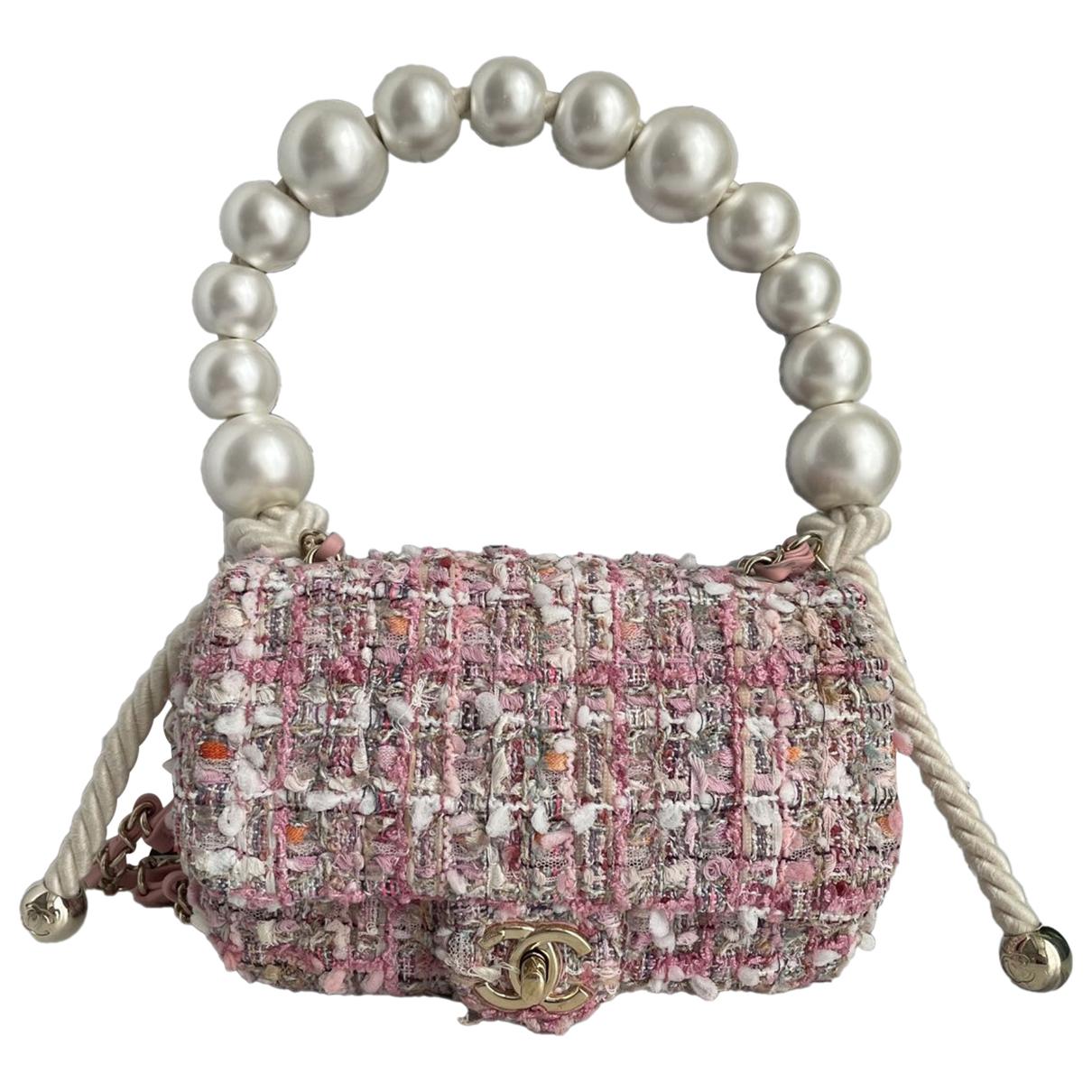 Timeless/classique tweed handbag Chanel Pink in Tweed - 37126517
