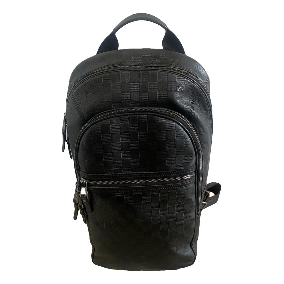 Apollo backpack leather weekend bag Louis Vuitton Black in Leather -  24536338