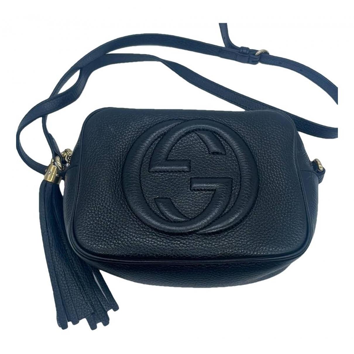 Soho long flap leather crossbody bag Gucci Black in Leather - 27460973