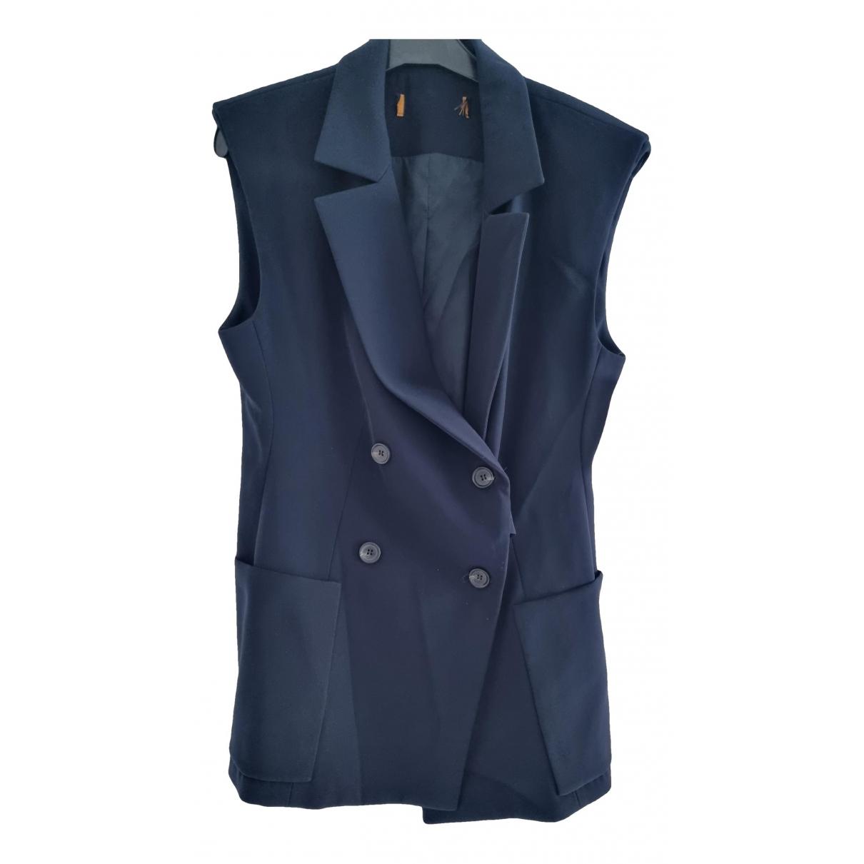 Short vest Louis Vuitton Blue size 36 FR in Denim - Jeans - 24271705