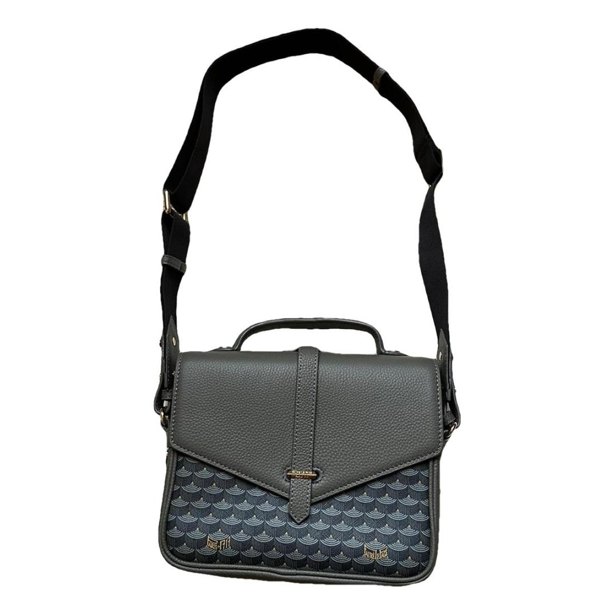Daily battle leather handbag Fauré Le Page Grey in Leather - 37239812