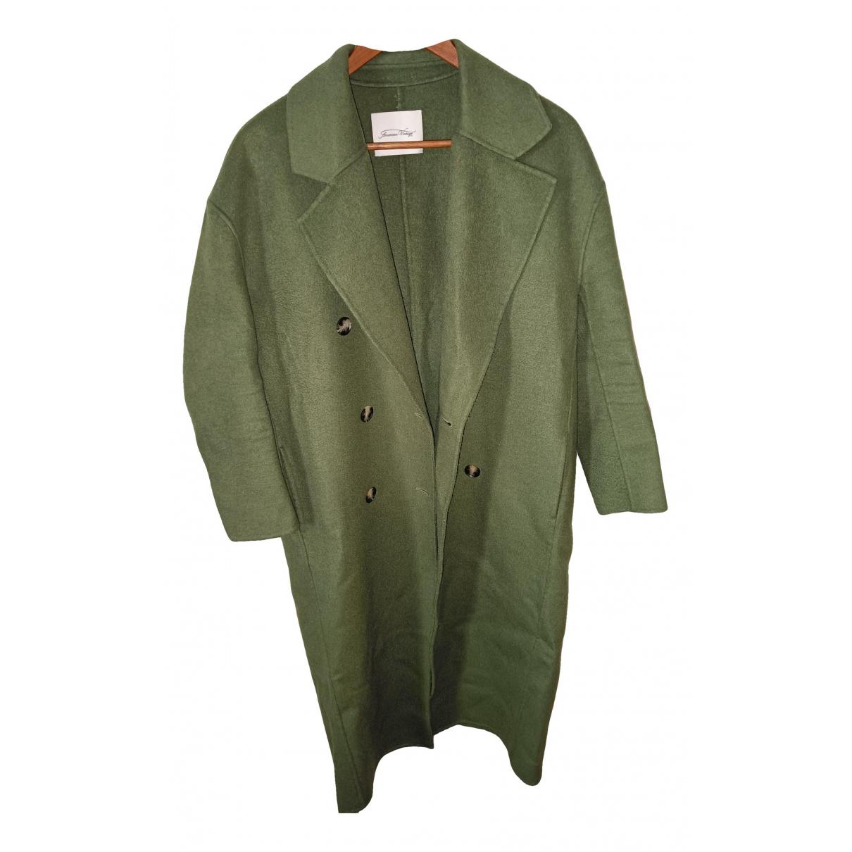 Wool coat American Vintage Green size XS International in Wool
