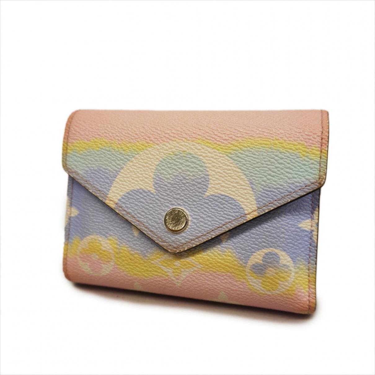 Victorine wallet Louis Vuitton Pink in Cotton - 30944196
