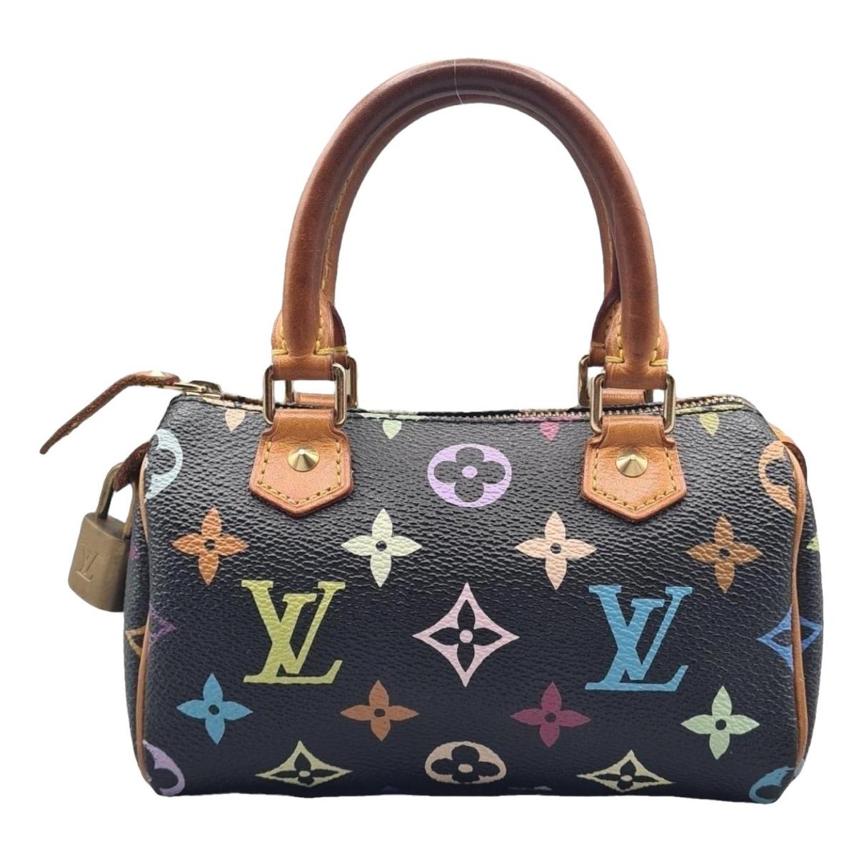 Nano speedy / mini hl cloth handbag Louis Vuitton Brown in Cloth - 25778725