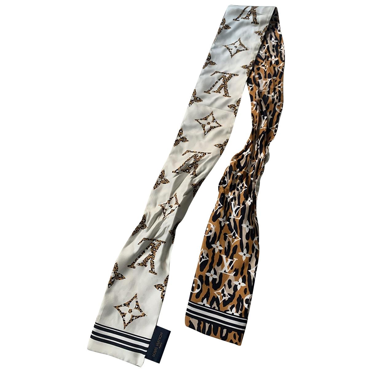 Silk neckerchief Louis Vuitton Brown in Silk - 29787888